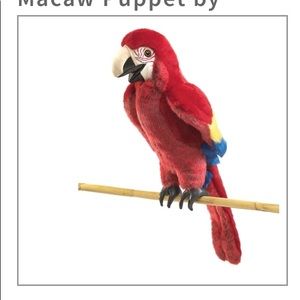 Folkmanis Puppets scarlet macaw